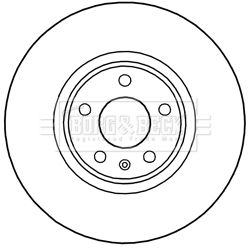 BORG & BECK Тормозной диск BBD5990S